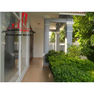 cho thuê biệt thự sân vườn hồ bơi, đường nguyễn văn hưởng, quận 2, giá 3000$