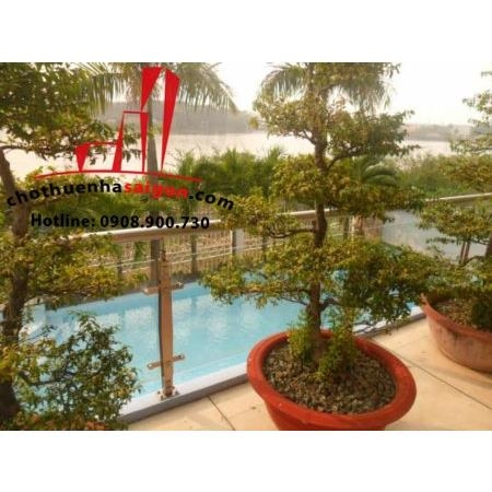 biệt thự đẹp view sông quận 2 cho thuê