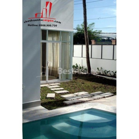 cho thuê biệt thự quận 2, đường trần não, giá 1500$,thương lượng