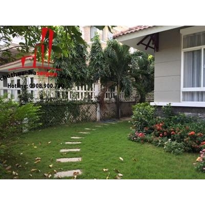 Cho thuê nhà biệt thự thiết kế đẹp khu biệt thự Nam Phú, KDC Nam Long,Quận 7