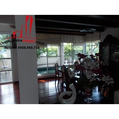 cho thuê biệt thự hồ bơi, khu combound đường trần não, quận 2