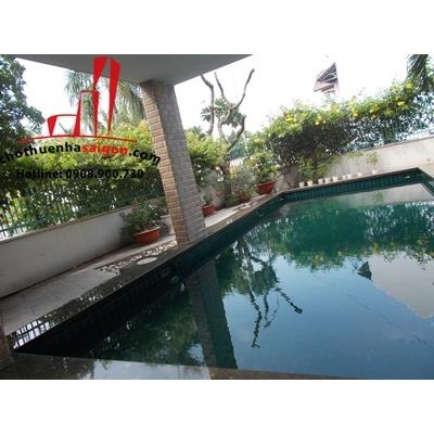 cho thuê biệt thự hồ bơi, khu combound đường trần não, quận 2