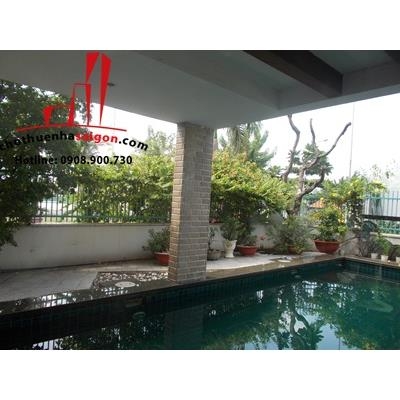 cho thuê biệt thự hồ bơi, khu combound đường trần não, quận 2
