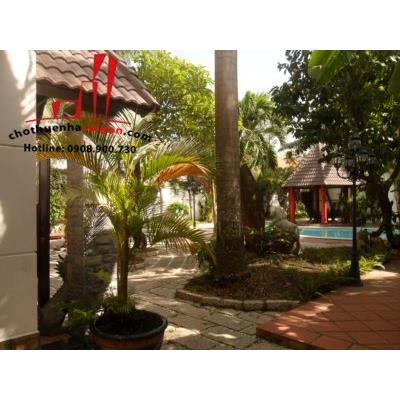 cho thuê biệt thự khu combound ABC trần não quận 2, giá 4500$