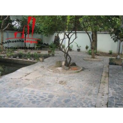 cho thuê biệt thự sân vườn, đường phổ quang, phường thảo điền, giá 2500$/tháng