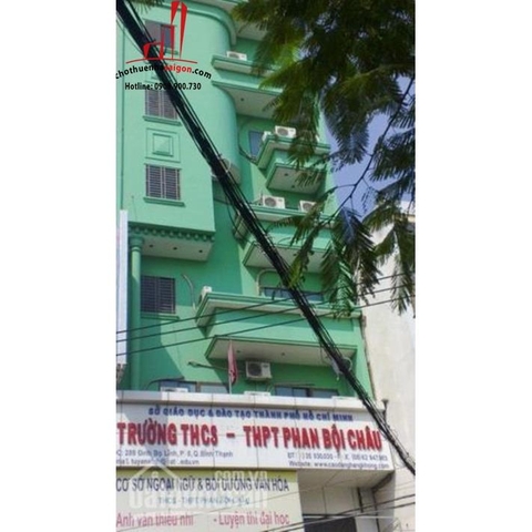 cần cho thuê tòa nhà mặt tiền đường đinh bộ lĩnh, quận bình thạnh, giá cho thuê:200tr/tháng