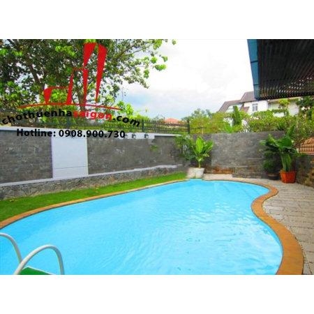 cho thuê biệt thự nguyên căn quận 2, đường nguyễn văn hưởng giá 4000$