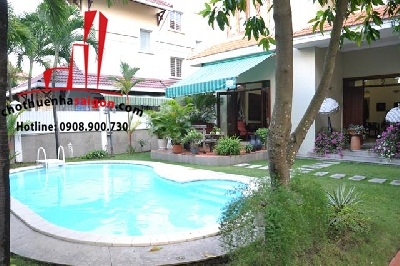 cần cho thuê villa mặt tiền đường nguyễn văn hưởng , phường thảo điền, quận 2, giá cho thuê:3500$/tháng