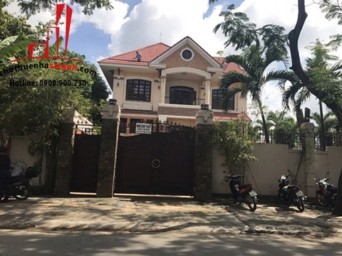 cần cho thuê biệt thự nguyên căn đường nguyễn văn hưởng quận 2, giá cho thuê:6000$/tháng