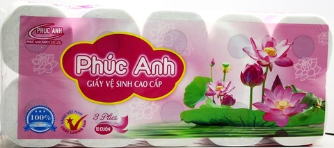 Giấy vệ sinh 10 cuộn Phúc Anh Sen Hồng