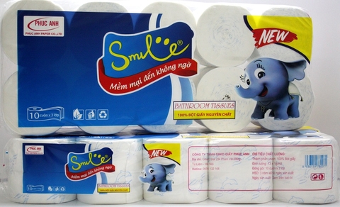 Giấy vệ sinh Smile con voi cao cấp