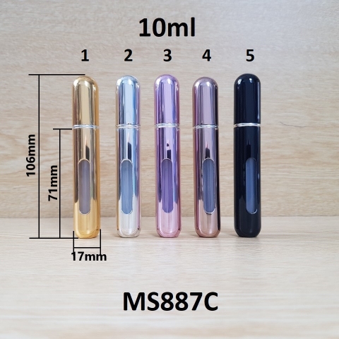 Chai chiết nước hoa màu bóng 10ml