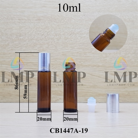 Chai thủy tinh bi lăn 10ml