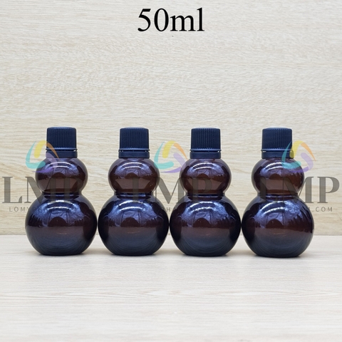 Chai hồ lô nắp nhựa mỏng 50ml