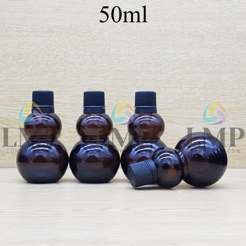 Chai hồ lô nắp nhựa mỏng 50ml