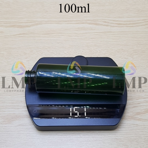 Chai PET vai ngang nắp vặn trơn 100ml