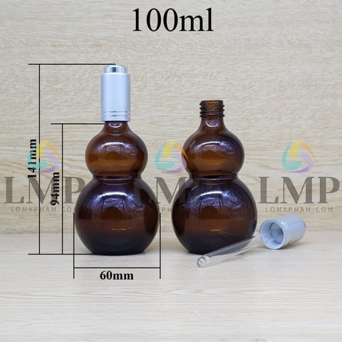Chai hồ lô nắp nhấn 100ml