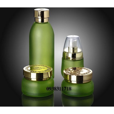 Hũ kem xanh lá nắp vàng 30g