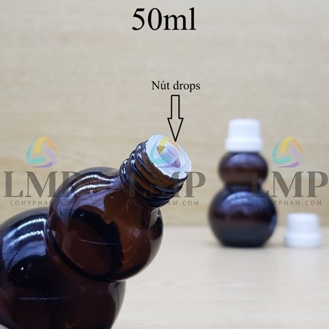 Chai hồ lô nắp dày 50ml