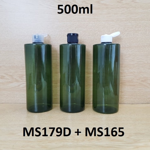 Chai rêu vai ngang nắp bật 500ml