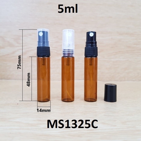 Chai TT thân nâu phun sương nhựa 5ml