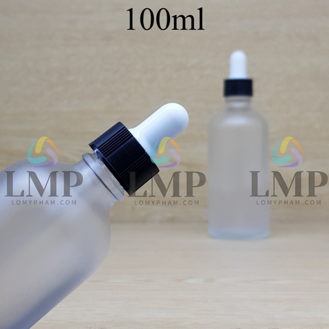 Chai tinh dầu phun mờ nắp bóp khoen nhựa sọc 100ml