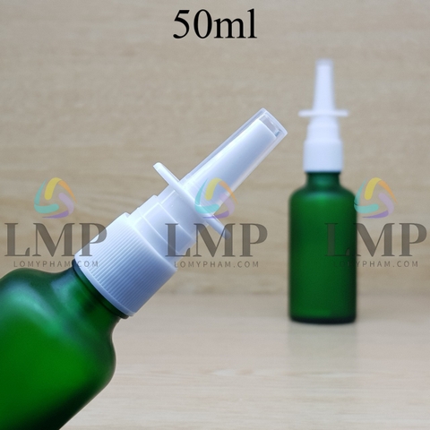 Chai tinh dầu phun mờ xịt mũi vuông thẳng 50ml