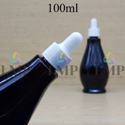 Chai đèn dầu nắp bóp khoen nhựa sọc 100ml