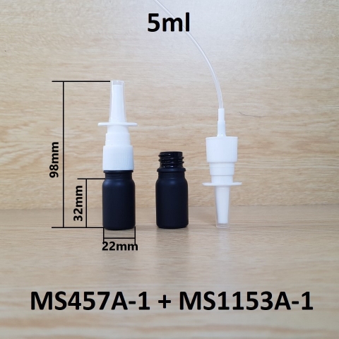 Chai tinh dầu phun mờ xịt mũi thẳng 5ml