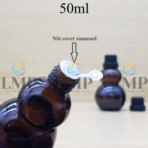 Chai hồ lô nắp dày 50ml
