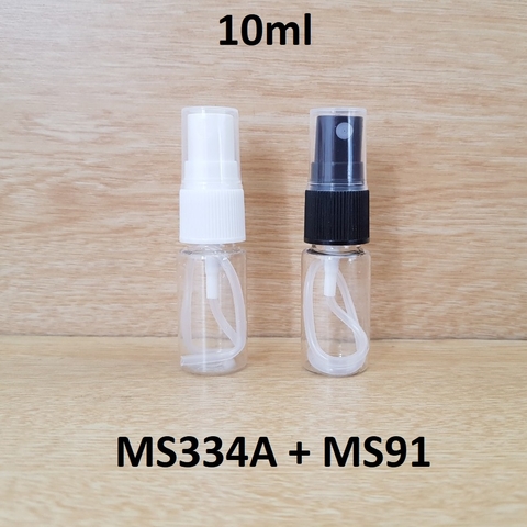 Chai trong vai ngang nắp phun sương 10ml