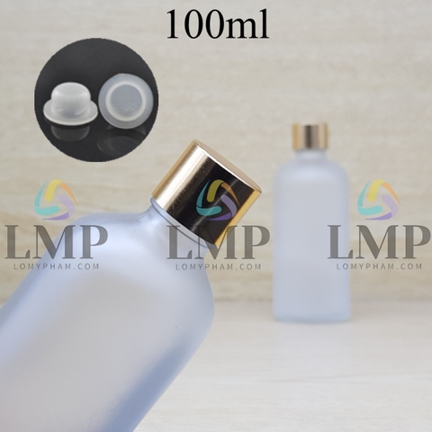 Chai tinh dầu phun mờ nắp xi KO viền 100ml