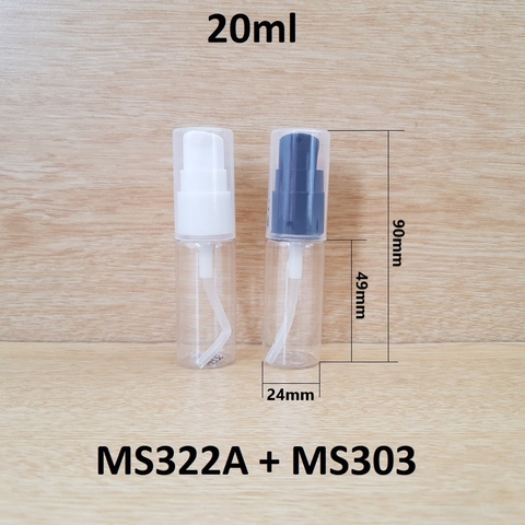 Chai trong vai ngang xịt giọt 20ml