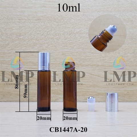 Chai thủy tinh bi lăn 10ml