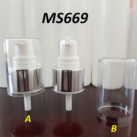 Đầu xịt giọt xi bạc viền trắng Ø24