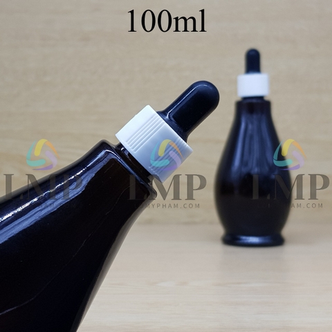 Chai đèn dầu nắp bóp khoen nhựa sọc 100ml