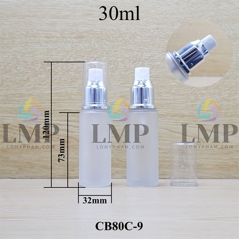 Chai thủy tinh đầu phun sương xi