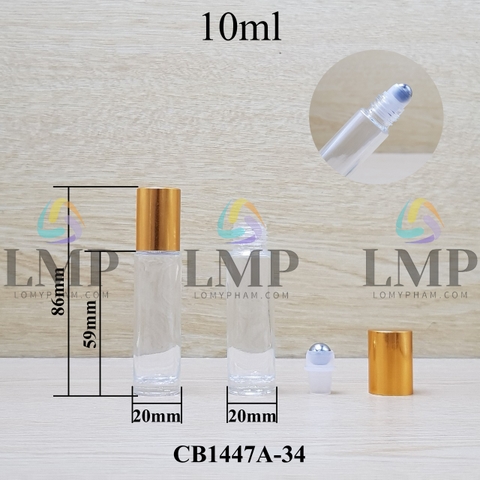 Chai thủy tinh bi lăn 10ml