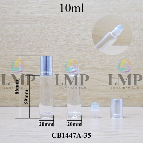 Chai thủy tinh bi lăn 10ml