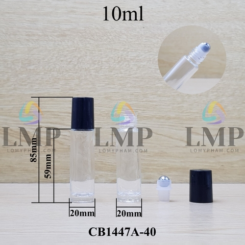 Chai thủy tinh bi lăn 10ml