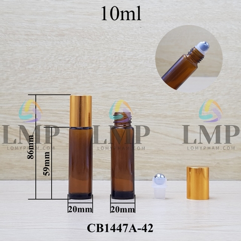 Chai thủy tinh bi lăn 10ml