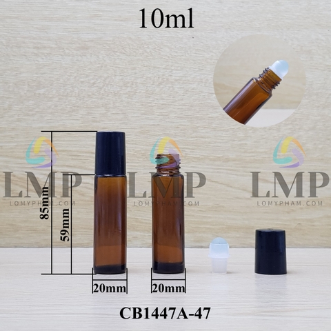 Chai thủy tinh bi lăn 10ml