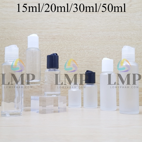 Chai thủy tinh nắp nhấn