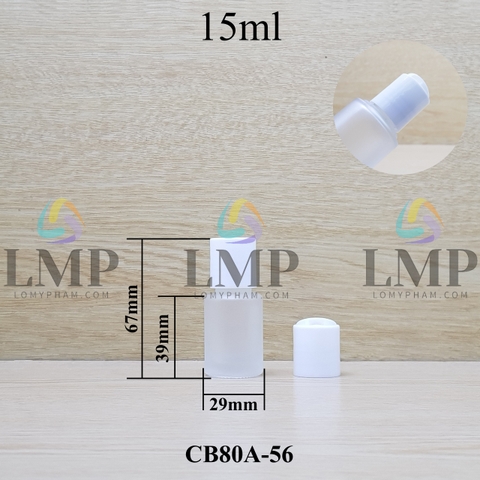 Chai thủy tinh nắp nhấn