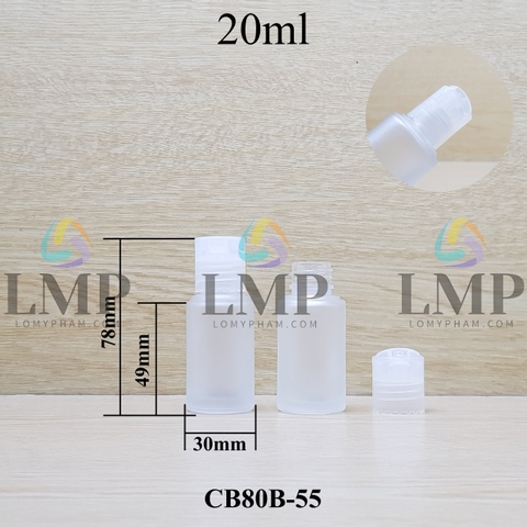 Chai thủy tinh nắp nhấn