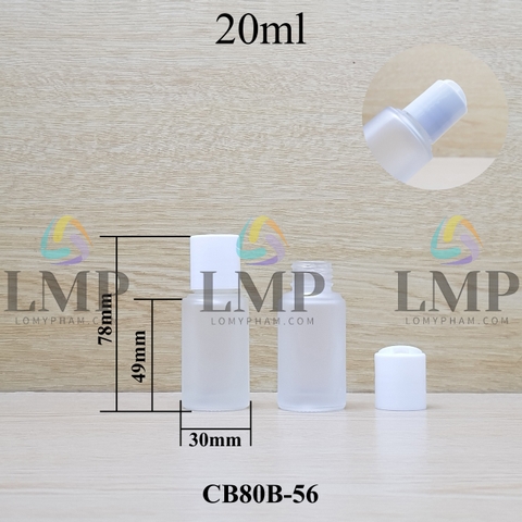 Chai thủy tinh nắp nhấn