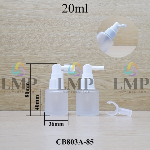 Chai thủy tinh đầu xịt mũi 90 độ