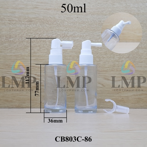 Chai thủy tinh đầu xịt mũi 90 độ