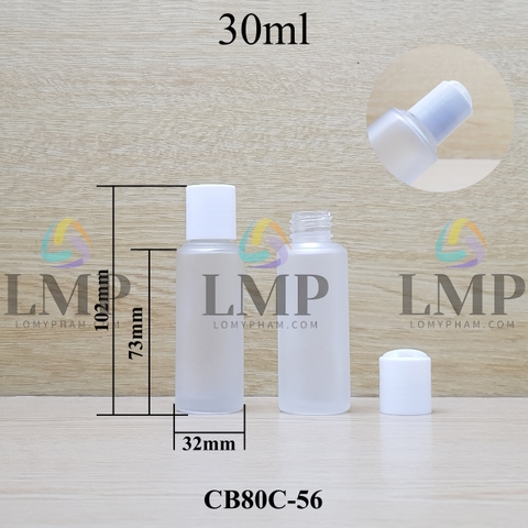 Chai thủy tinh nắp nhấn