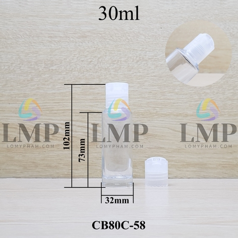 Chai thủy tinh nắp nhấn